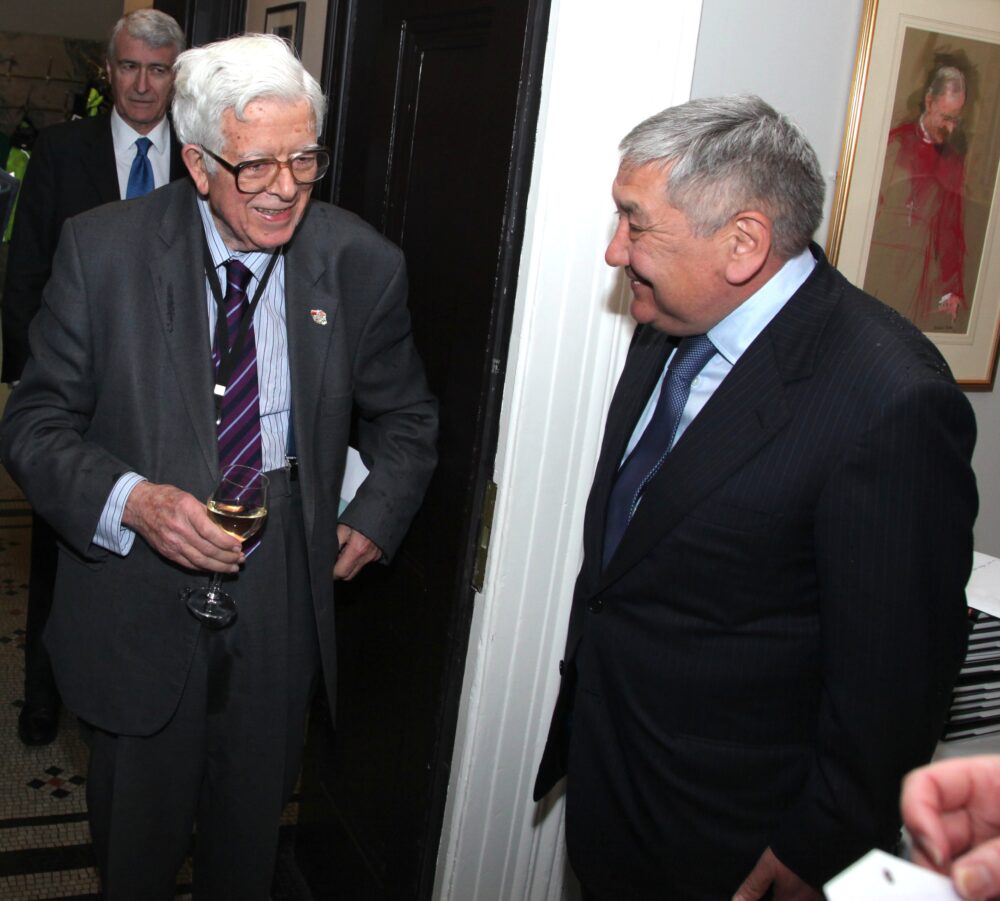 Rt Hon Lord Howe of Aberavon CH QC and HE Kairat Abusseitov, Ambassador of the Republic of Kazakhstan