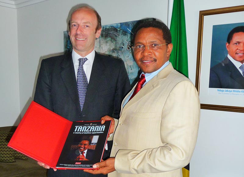  	 Rupert Goodman, Chairman and Founder of FIRST with HE Jakaya Kikwete, President of Tanzania