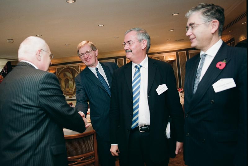 HE Vaclav Klaus, President of the Czech Republic, John Spanswick, Chairman of Bovis Lend Lease, Peter Erskine, Director of Telefonica SA and Jacques Arnold, Special Advisor to FIRST