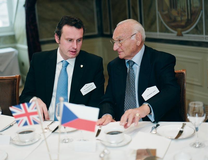 Tomáš Pojar, Deputy Minister of Foreign Affairs of the Czech Republic and Sir Frank Lampl
