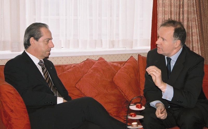 Dr Lawrence Gonzi, Prime Minister of Malta and Eamonn Daly, Chief Operating Officer of FIRST