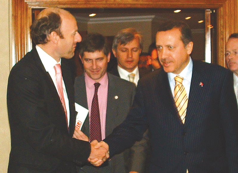  	 Rupert Goodman, Chairman and Founder of FIRST and Recep Tayyip Erdogan, Prime Minister of Turkey