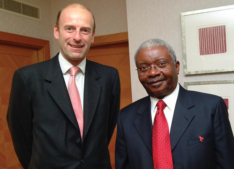 Rupert Goodman, Chairman of FIRST with HE Armando Emilio Guebuza, President of Mozambique
