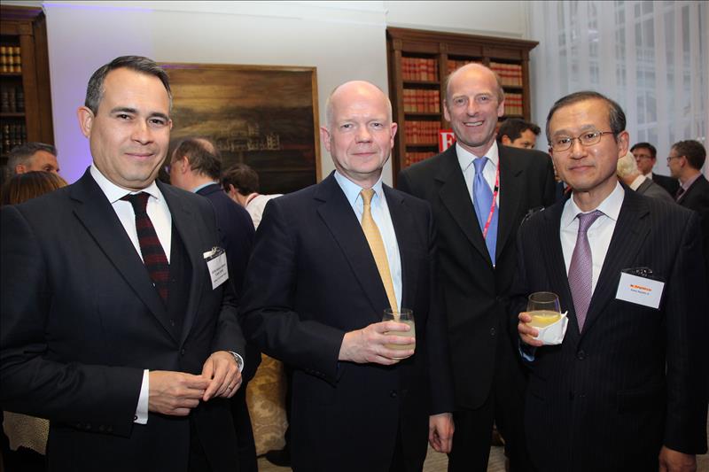 HE Federico Cuello Camilo, Ambassador of the Dominican Republic, Rt Hon William Hague MP, Secretary of State for Foreign and Commonwealth Affairs, Rupert Goodman DL, Chairman and Founder of FIRST and HE Sungnam Lim, Ambassador of the Republic of Korea