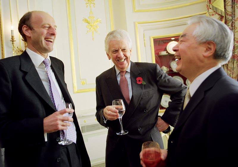 Rupert Goodman, Chairman of FIRST, Lord Powell of Bayswater KCMG and HE Zha Peixin, Amabssador of the People's Republic of China to the United Kingdom