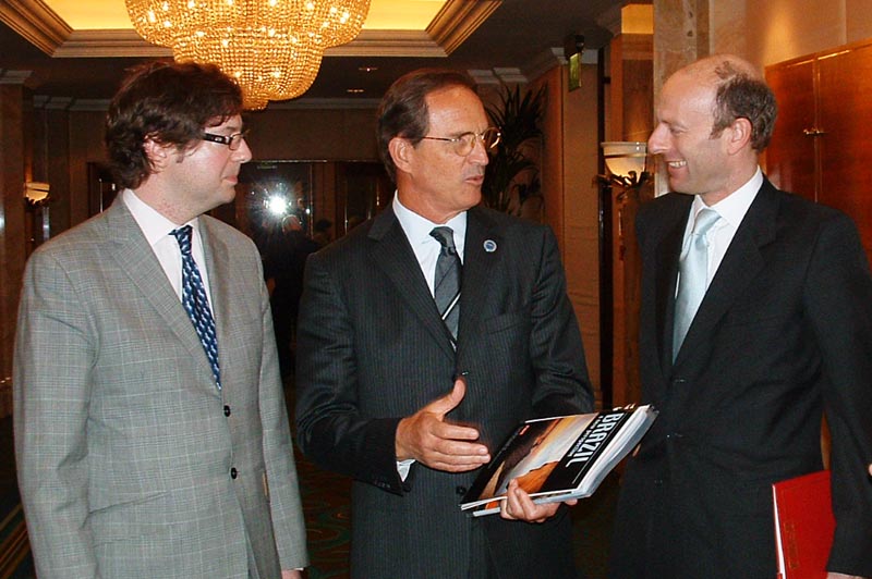 Alastair Harris, Executive Publisher and Editor, FIRST, HE Luiz Fernando Furlan, Minister of Development, Industry and Foreign Trade for Brazil and Rupert Goodman, Chairman of FIRST