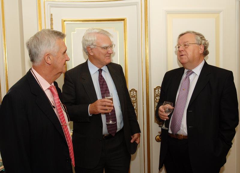 Lord Garel-Jones, Sir Mark Moody Stuart, Chairman of Anglo-American and Sir Patrick Cormack FSA MP