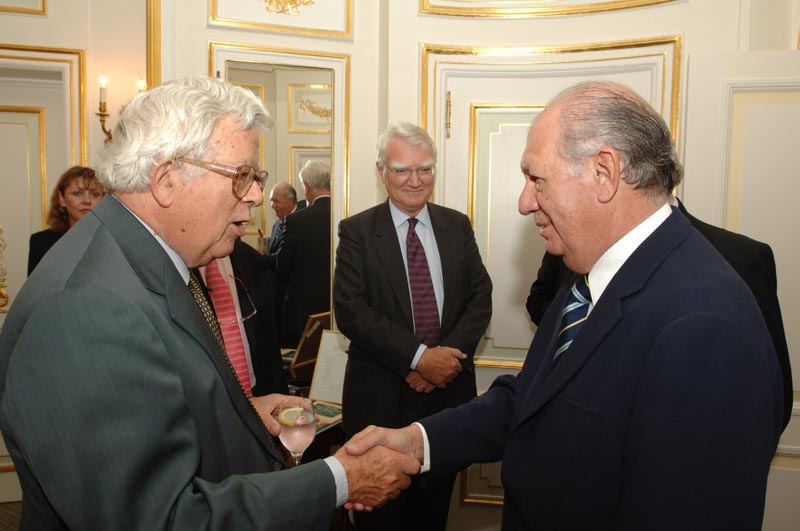 Lord Howe of Aberavon CH QC and HE Ricardo Lagos, President of Chile