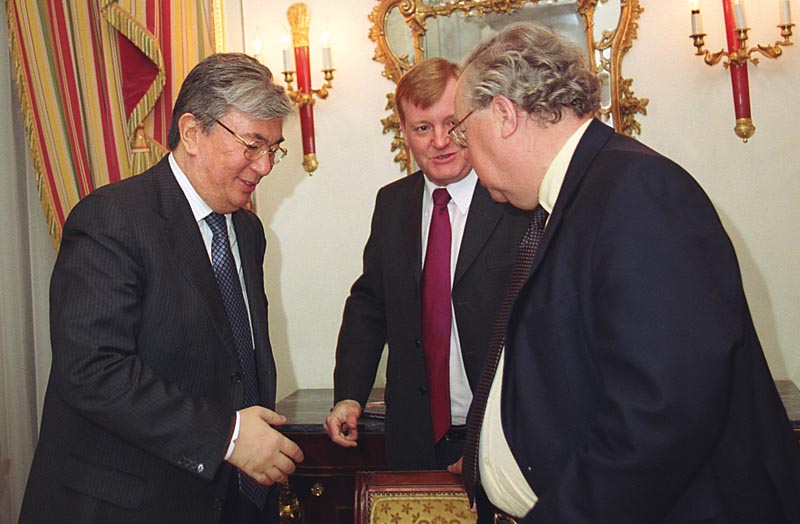 HE Kassymzhomart Tokaev, Foreign Minister of Kazakhstan, Charles Kennedy MP and Sir Patrick Cormack FSA MP
