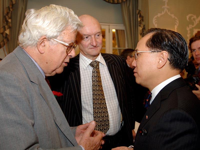 Lord Howe of Aberavon CH QC, Lord Anderson of Swansea and Donald Tsang GBM, Chief Executive of the Hong Kong Special Administrative Region