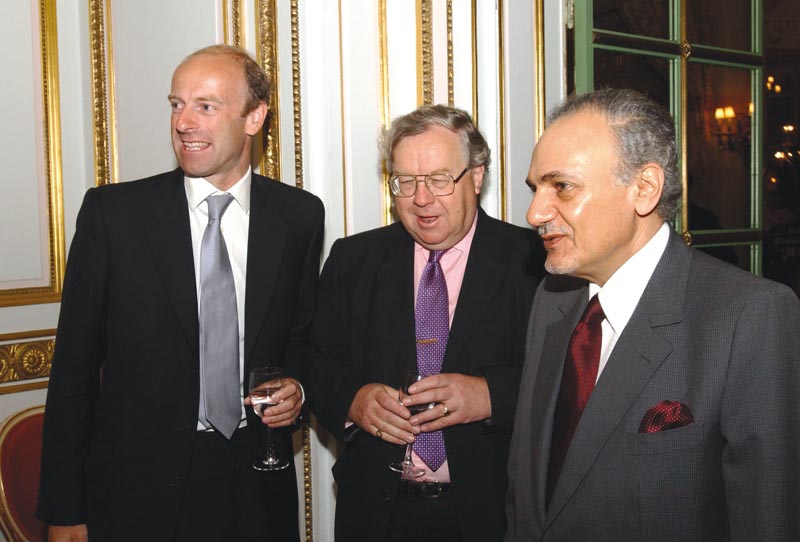Rupert Goodman, Chairman and Founder of FIRST, Sir Patrick Cormack FSA MP and HRH Prince Turki Al Faisal, Ambassador, Saudi Arabia