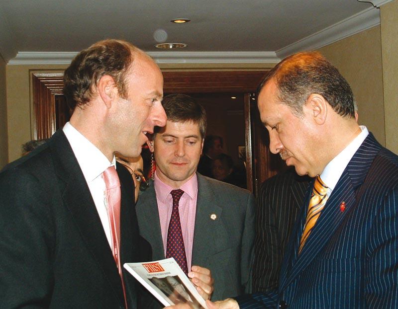 Rupert Goodman, Chairman and Founder of FIRST and Recep Tayyip Erdogan, Prime Minister of Turkey