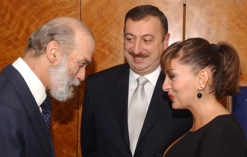 HRH Prince Michael of Kent, HE Ilham Aliyev, President of Azerbaijan and Mehriban Aliyeva, First Lady of Azerbaijan