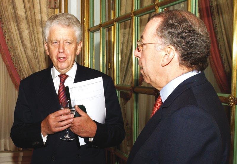 Lord Powell of Bayswater, President of the China-Britain Business Council and HE Gerard Errera, Ambassador of France