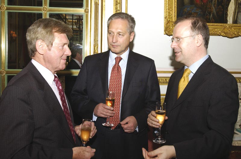 David Atkinson MP, House of Commons, Igor Souvorov, Chairman of Moscow Narodny Bank and Eamonn Daly, Chief Operating Officer, FIRST
