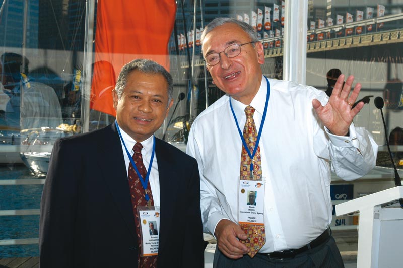 HE Dr Purnomo Yusgiantoro, President and Secretary General of OPEC and Claude Mandil, Executive Director of IEA