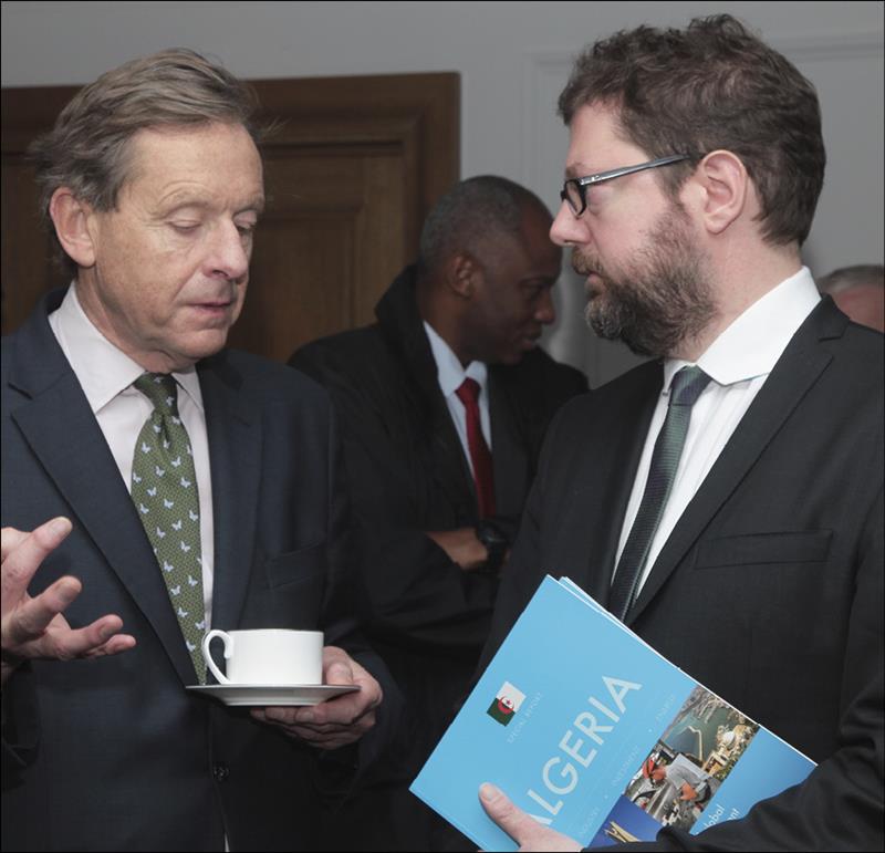 Lord Risby, Prime Minister's Trade Envoy to Algeria and Alastair Harris, Executive Publisher and Editor, FIRST