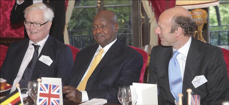 Rt Hon Lord Hurd of Westwell CH CBE, Chairman, FIRST Advisory Council, HE Yoweri Museveni, President of Uganda and Rupert Goodman DL, Chairman and Founder, FIRST