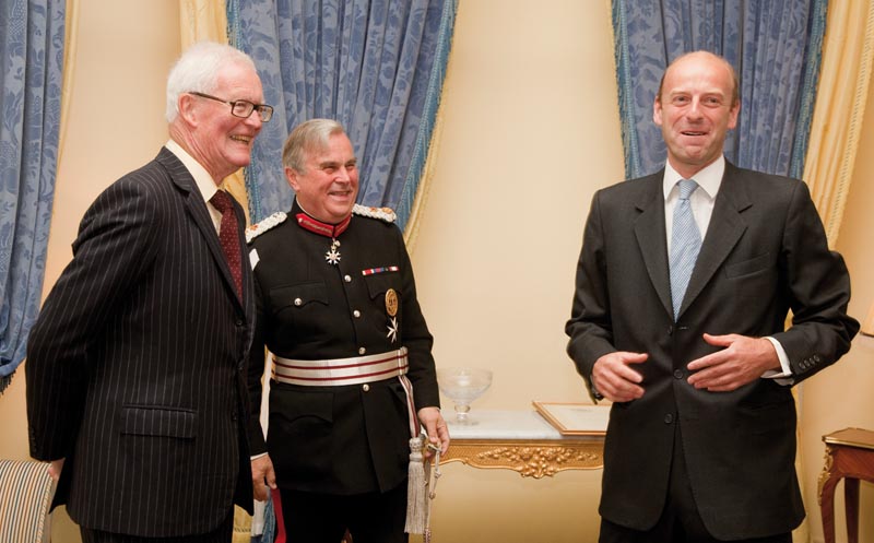 Rt Hon Lord Hurd of Westwell CH CBE PC, Chairman of the FIRST Advisory Panel, Sir David Brewer CMG JP, Her Majesty's Lord-Lieutenant of Greater London and Rupert Goodman, Chairman and Founder of FIRST