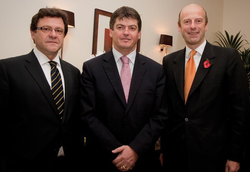 HE Zef Mazi, Ambassador of the Republic of Albania to the United Kingdom, HE Bamir Topi, President of the Republic of Albania and Rupert Goodman, Chairman and Founder of FIRST