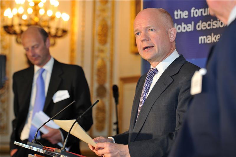 Rupert Goodman, Chairman and Founder of FIRST with Foreign Secretary, Rt Hon William Hague MP