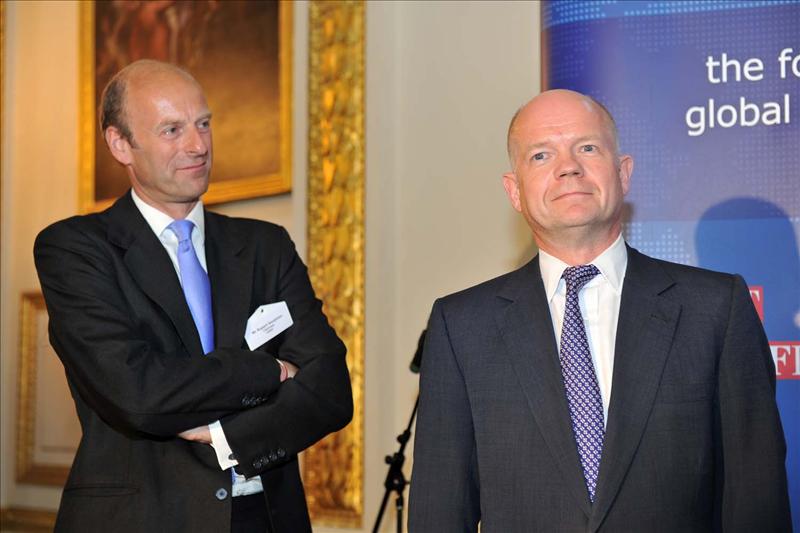 Rupert Goodman, Chairman and Founder of FIRST with Foreign Scereatary, Rt Hon William Hague MP 