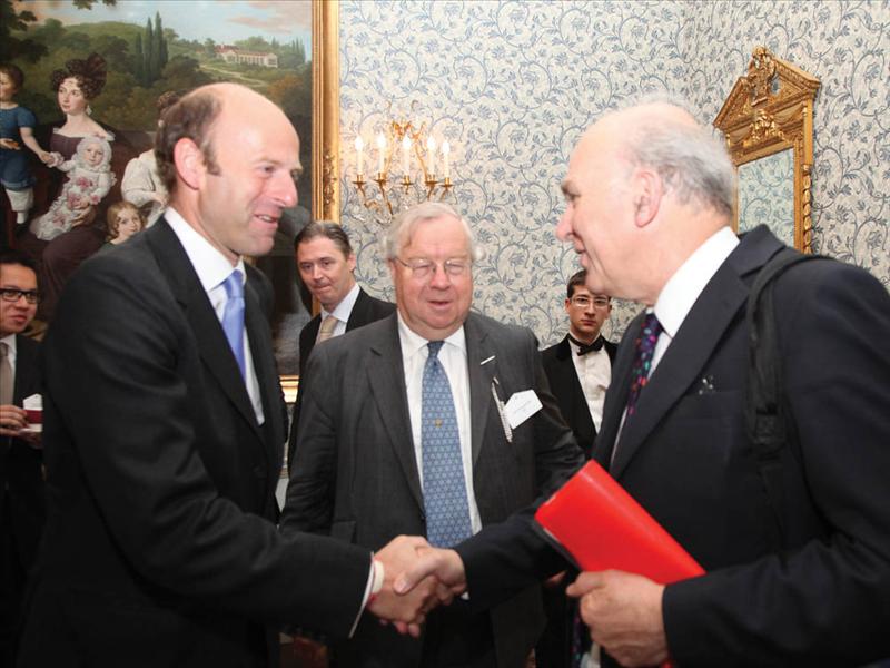 Rupert Goodman, Chairman and Founder of FIRST, Lord Cormack DL FSA, Consultant, Public Affairs, FIRST and Rt Hon Dr Vince Cable MP, Secretary of State for Business, Innovation and Skills