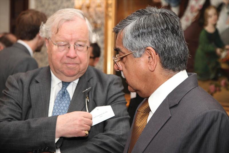 Lord Cormack DL FSA, Consultant, Public Affairs, FIRST and HE Nalin Surie, High Commissioner, Indian High Commission