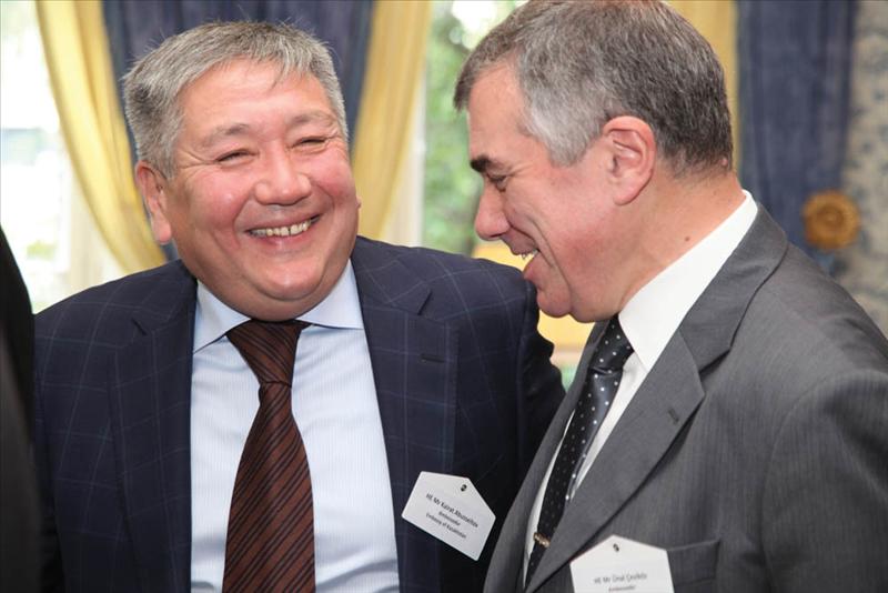 HE Kairat Abusseitov, Ambassador, Embassy of Kazakhstan and HE Ünal Çeviköz, Ambassador, Embassy of Turkey