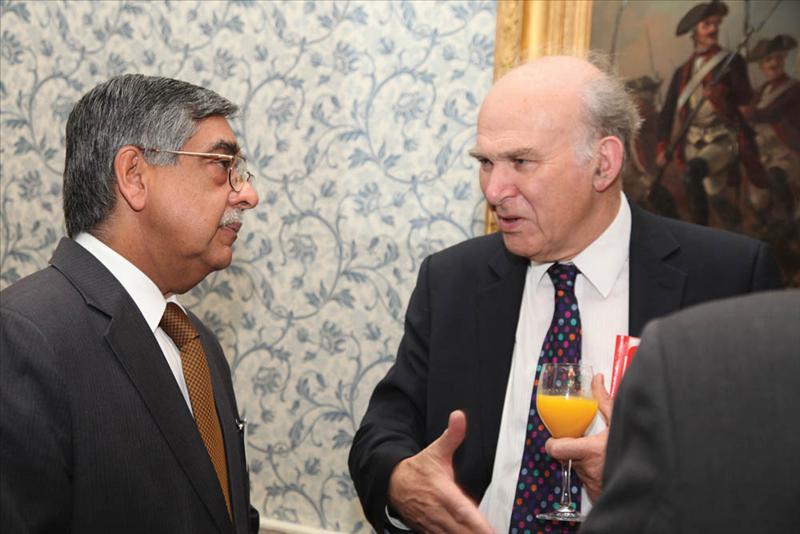 HE Nalin Surie, High Commissioner, Indian High Commission and Rt Hon Dr Vince Cable MP, Secretary of State for Business, Innovation and Skills