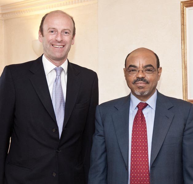 Rupert Goodman, Chairman of FIRST with HE Meles Zenawi Asres, Prime Minister of Ethiopia