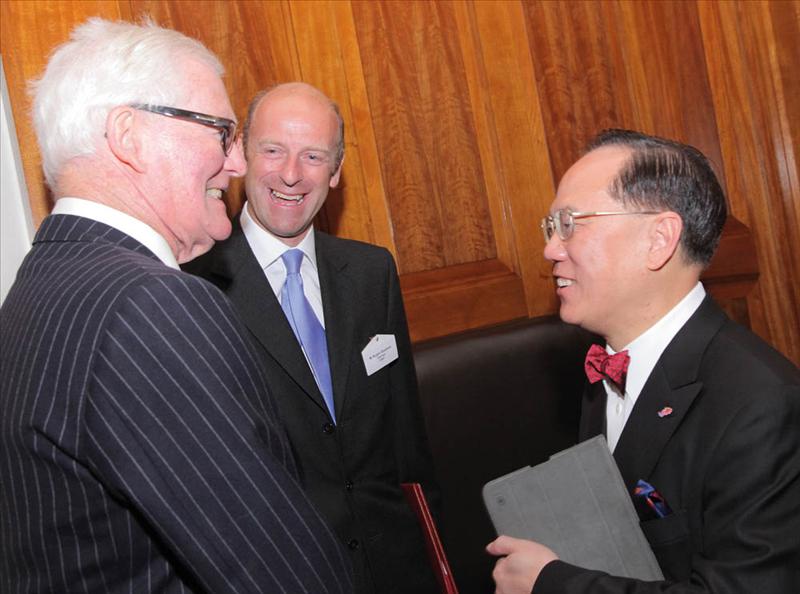 Rt Hon Lord Hurd of Westwell CH CBE, Chairman, FIRST Advisory Council, Rupert Goodman, Chairman and Founder of FIRST and The Hon Donald Tsang, Chief Executive of the Hong Kong SAR of the People's Republic of China