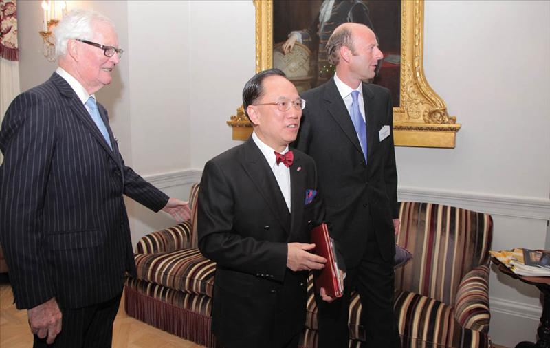 Rt Hon Lord Hurd of Westwell CH CBE, Chairman, FIRST Advisory Council, The Hon Donald Tsang, Chief Executive of the Hong Kong SAR of the People's Republic of China and Rupert Goodman, Chairman and Founder of FIRST
