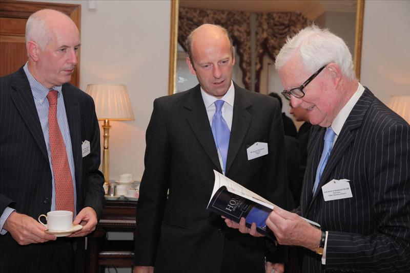 Dr Pierce Riemer, Director Geenral, World Petroleum Council, Rupert Goodman, Chairman and Founder of FIRST and Rt Hon Lord Hurd of Westwell CH CBE, Chairman, FIRST Advisory Council