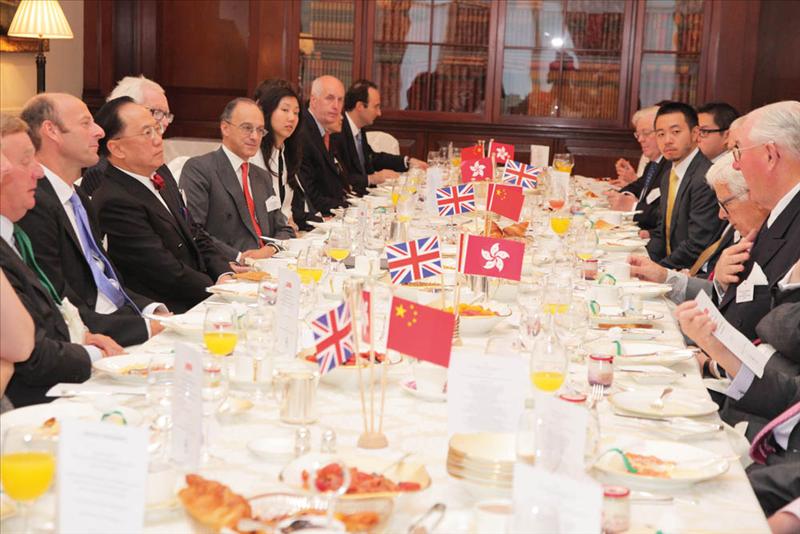 Guests at the special breakfast in honour of the Hon Donald Tsang, Chief Executive of the Hong Kong SAR of the People's Republic of China