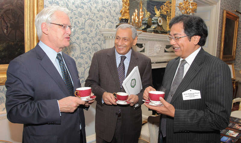 HE Mr Gordon Campbell, High Commissioner, Canadian High Commission, HE Mr Khaled Al-Duwaisan GCVO, Ambassador, Embassy of the State of Kuwait and HE Mr TM Hamzah Thayeb, Ambassador of the Embassy of the Republic of Indonesia