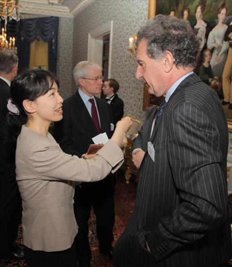 Ms Mitsuko Hayashi, Defence Councillor, Embassy of Japan and Sir Kevin Tebbit, Chairman, Finmeccanica UK Ltd