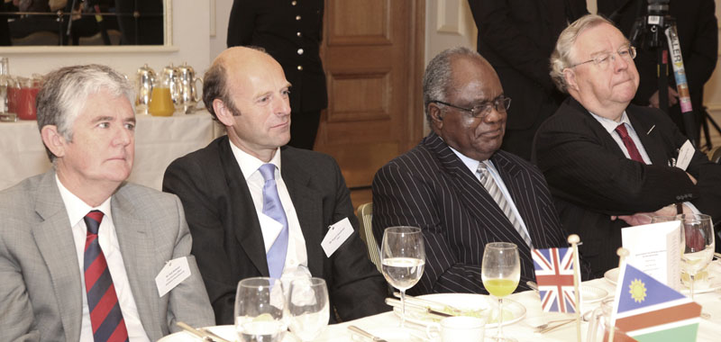 Rod Webster, Chief Executive Officer, Weatherly International plc, Rupert Goodman, Chairman and Founder, FIRST, HE Dr Hifikepunye Pohamba, President of the Republic of Namibia and Lord Cormack DL FSA, Special Advisor, FIRST