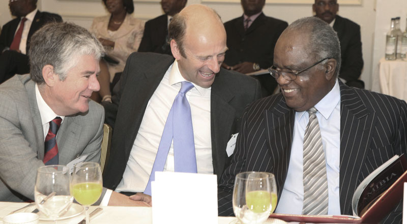Rod Webster, Chief Executive Officer, Weatherly International plc, Rupert Goodman, Chairman and Founder, FIRST and HE Dr Hifikepunye Pohamba, President of the Republic of Namibia