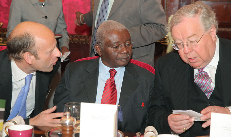 Rupert Goodman, Chairman and Founder of FIRST and HE Armando Emílio Guebuza, President of the Republic of Mozambique and Lord Cormack DL FSA, Special Advisor, FIRST