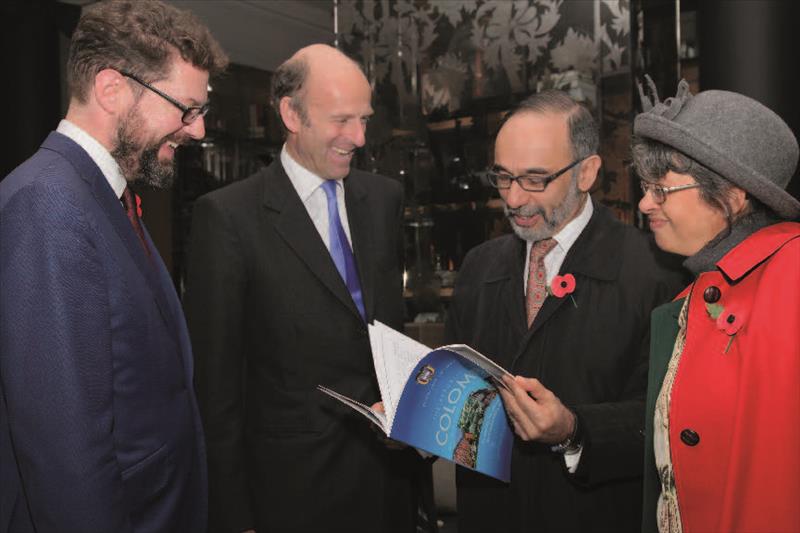 Alastair Harris, Executive Publisher and Editor, FIRST, Rupert Goodman DL, Founder, FIRST, HE Peter Tibber British Ambassador to Colombia and his wife, Eve Tibber