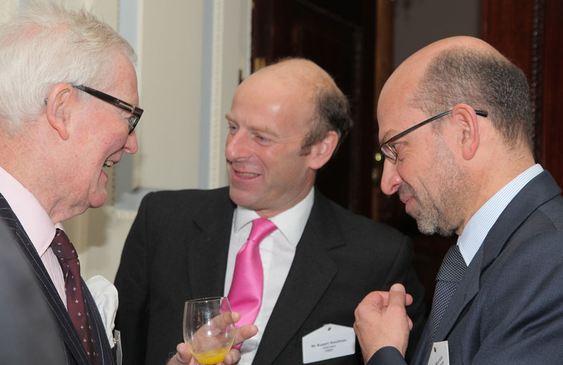 Lord Hurd of Westwell CH CBE, Chairman, FIRST Advisory Council, Rupert Goodman, Chairman and Founder of FIRST and HE José Mauricio Rodríguez Múnera, Ambassador, Embassy of Colombia
