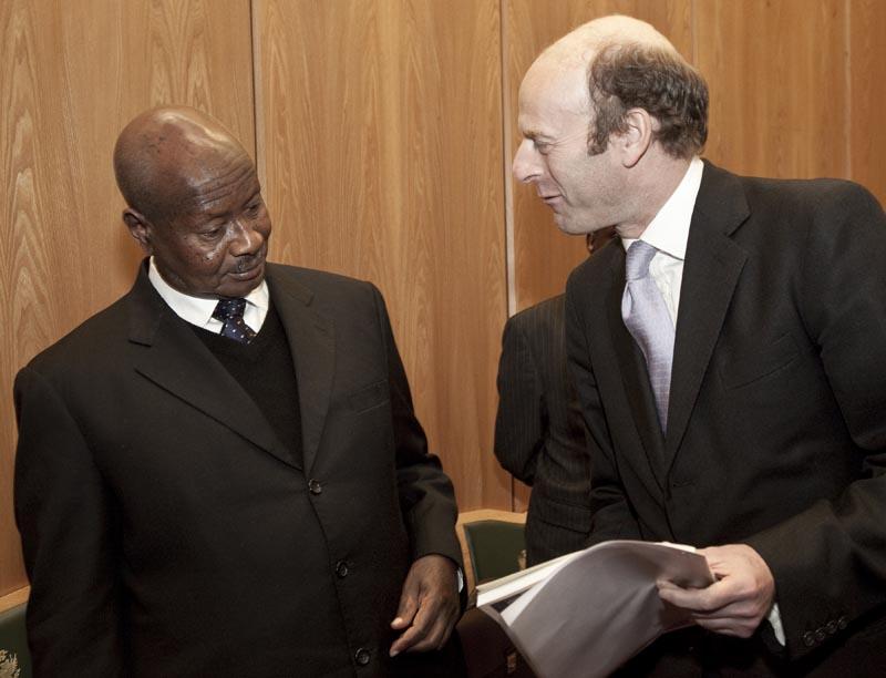 HE Yoweri Kaguta Museveni, President of Uganda and  Rupert Goodman, Founder and Chairman of FIRST