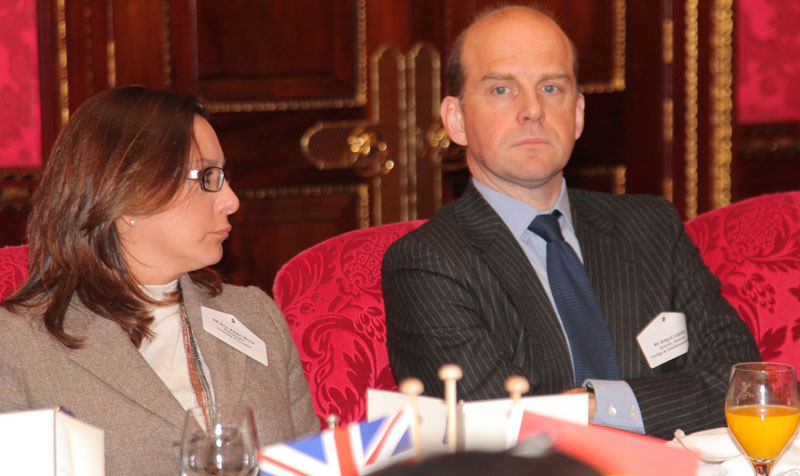 HE Ana Albán Mora, Ambassador, Embassy of Ecuador and Angus Lapsley, Director, Americas, Foreign and Commonwealth Office
