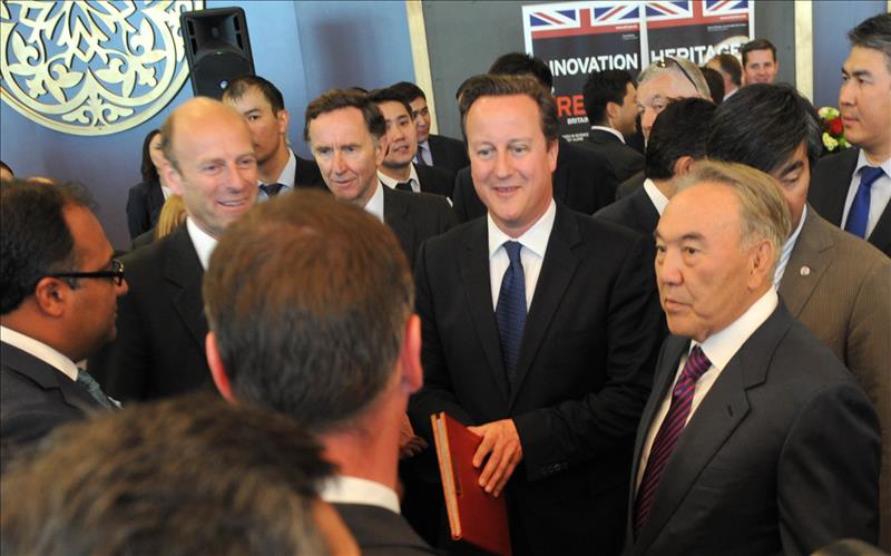 Rupert Goodman, Chairman and Founder of FIRST, Rt Hon David Cameron MP, Prime Minister of the United Kingdom and HE Nursultan Nazarbayev, President of Kazakhstan