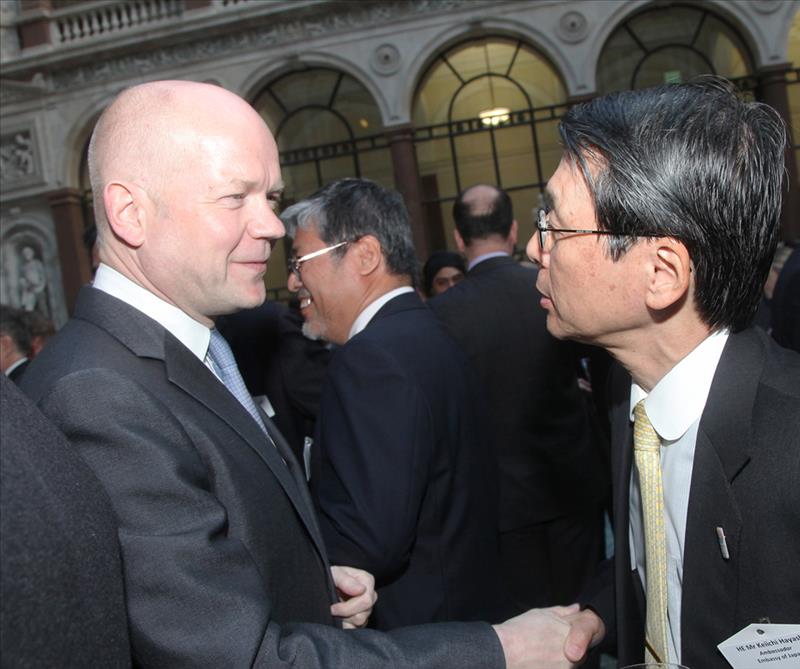 Rt Hon William Hague MP, Secretary of State for Foreign and Commonwealth Affairs and HE Keiichi Hayashi, Ambassador, Embassy of Japan