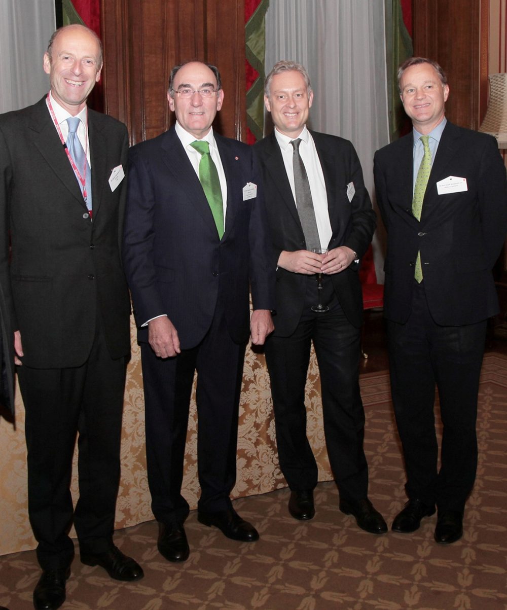 Rupert Goodman DL, Founder and Chairman of FIRST, José Ignacio Sánchez Galán CBE, Chairman and Chief Executive Officer of Iberdrola S.A, HE Simon Manley, British Ambassador to Spain, and Rt Hon Mark Simmonds MP