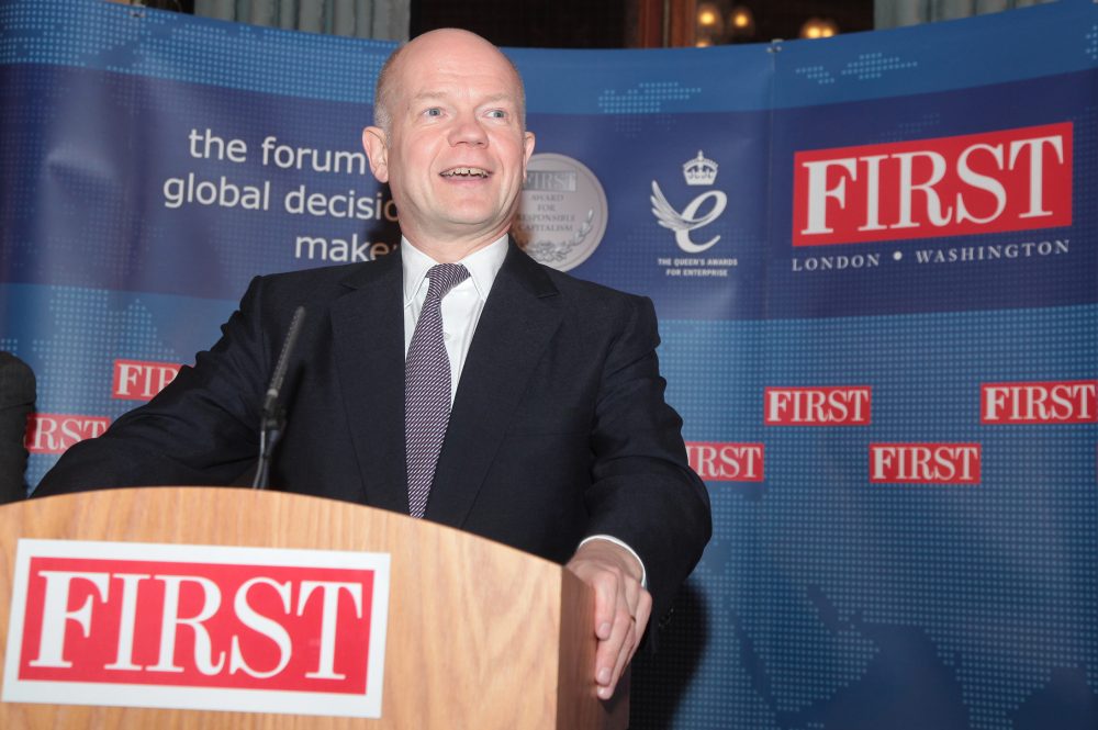 Rt Hon William Hague MP, First Secretary of State and Leader of the House of Commons