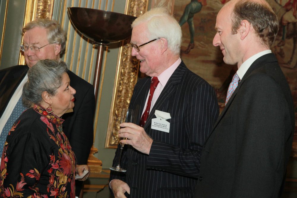 Baroness Flather DL, Lord Hurd of Westwell CH CBE PC and Rupert Goodman DL, Chairman and Founder of FIRST