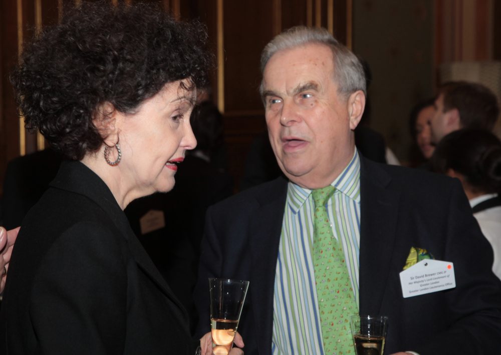 Lady Dahrendorf and Sir David Brewer CMG JP, Her Majesty's Lord-Lieutenant of Greater London
